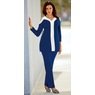 Cold Shoulder Knit Pant Set, , large