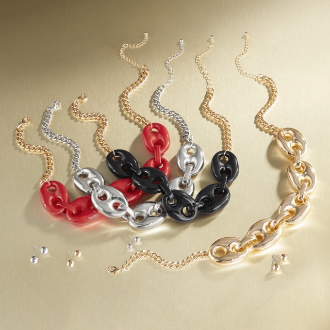 G-Link Color Necklace and Earring Set, , large