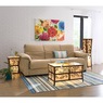 Super Plush Convertible Sofa Bed with Storage, Tan, large