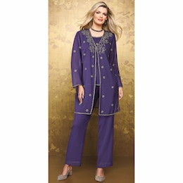 Brigid Beaded Pant Set, , large