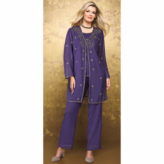 Brigid Beaded Pant Set, , large