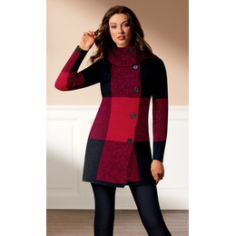 Block Sweater Coat, , large
