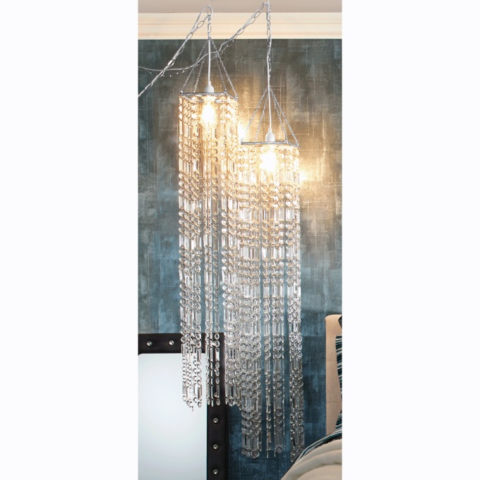 Cascading Crystal Chandelier, , large