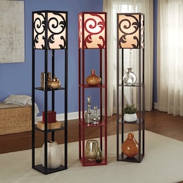Lau Floor Lamp with Shelves, , large