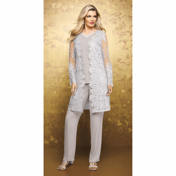 Zareen 3-Piece Lace Pant Outfit, , large
