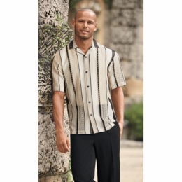 Stacy Adams Lacy Knit Shirt, , large