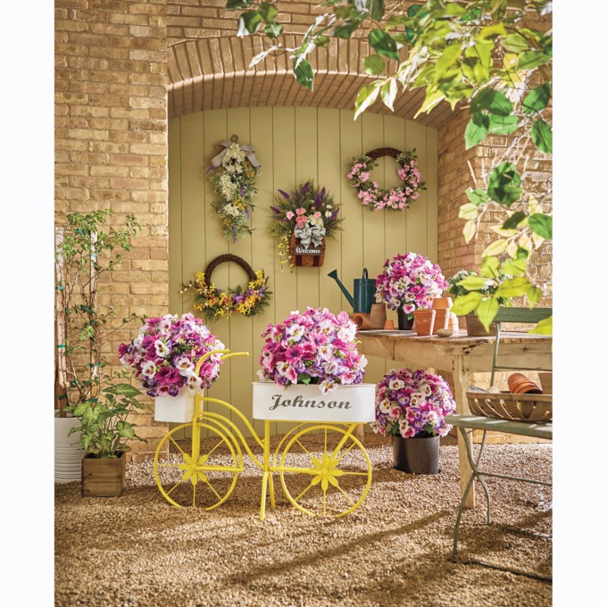 Outdoor Personalized Hanging Basket, , large