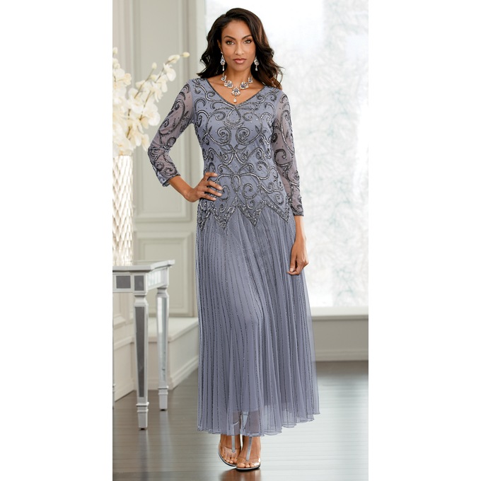 Trudie Beaded Gown, , large