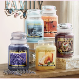 Cheerful Large Jar Candle, 24 Ounces, , large