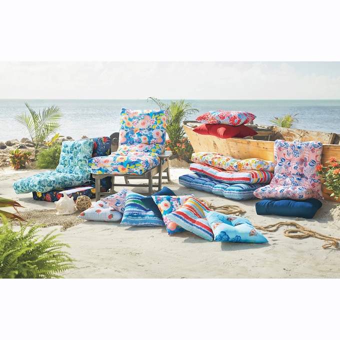 Highback Chair Cushion, Butterflies in Flight, large