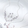 Crystal Pear-Drop Necklace & Earring Set, , large