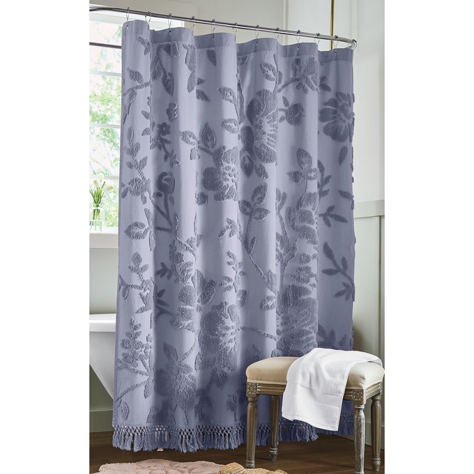 Alice Shower Curtain, Periwinkle, large