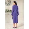 Brigette 3-Piece Women's Skirt Set with Satin Bow, Sash Detail and Tank Top, Vibrant Violet, large