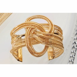 Metal Knot Cuff, , large
