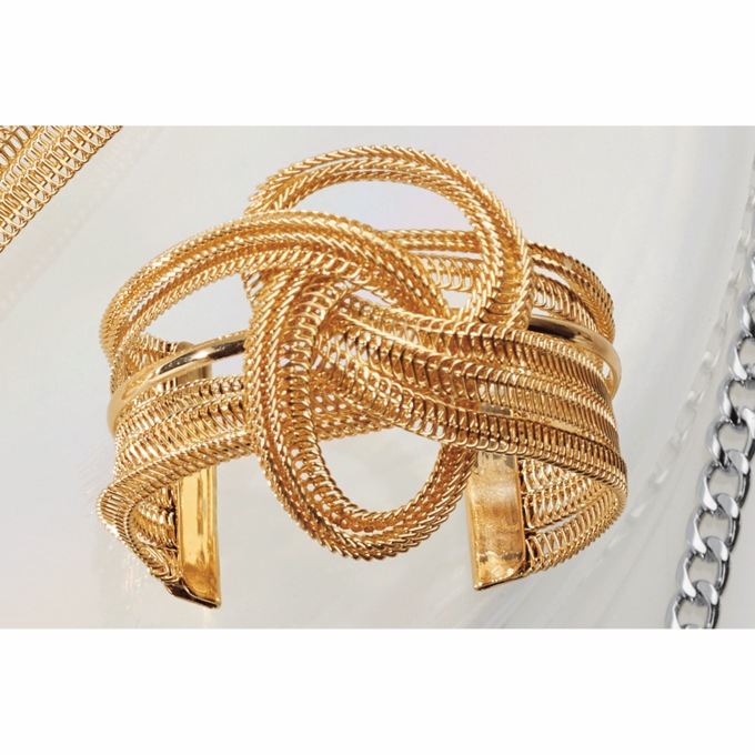 Metal Knot Cuff, , large