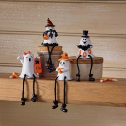 Set of 4 Ghost Shelf Sitters, , large