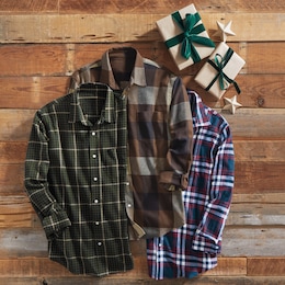 3-Pack Flannel Shirts, , large