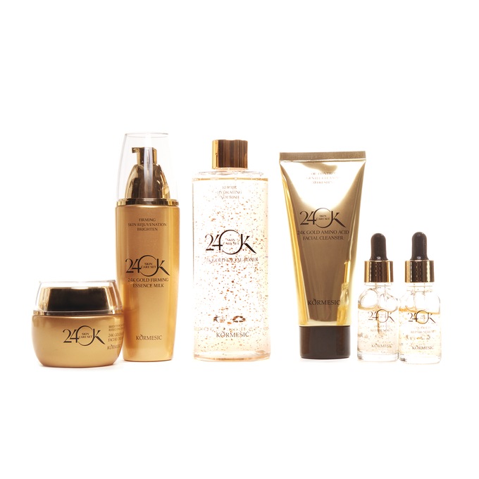 24K Gold Skincare 6-Piece Set, , large