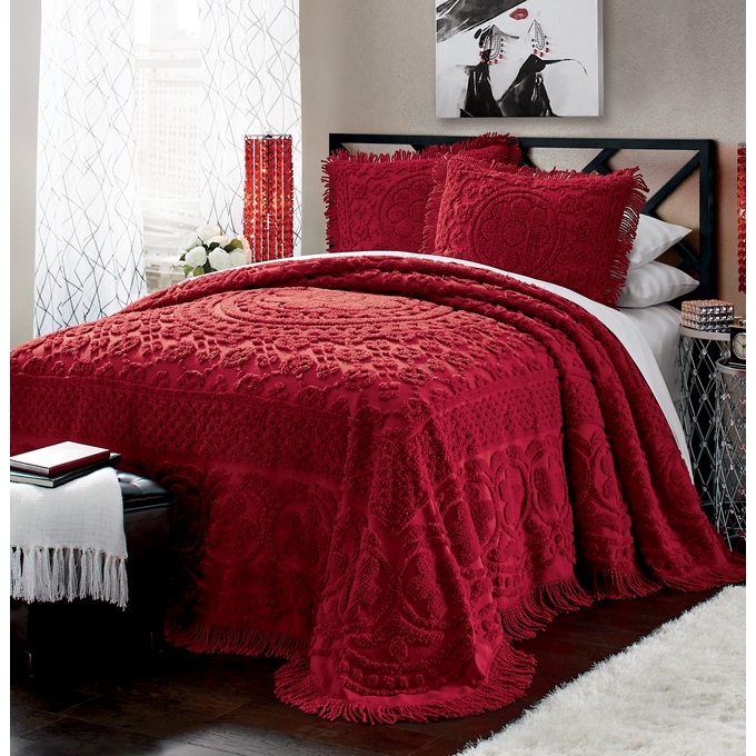 Emily Chenille Bedspread, , large