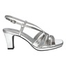 Easy Street Metallic Valorie Sandal, Silver Crinkled, large