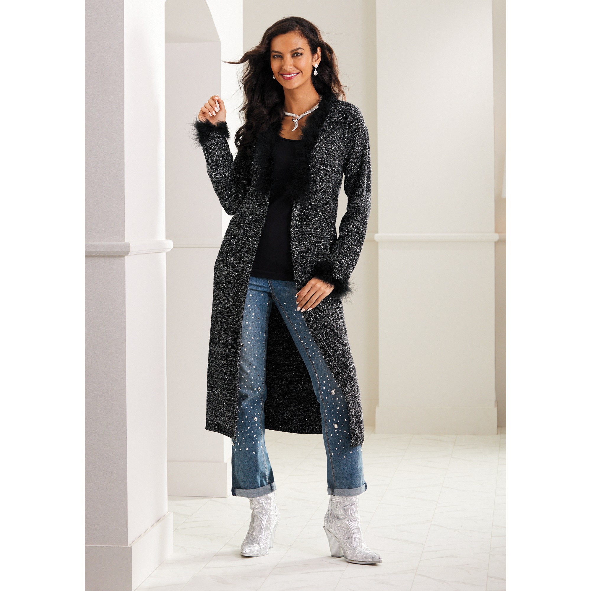 FUGA フーガ feather drape cardigan カーディガン FUGA フーガ