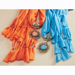 Flower Jewelry Scarf, , large