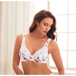 Floral Lace Bra, , large