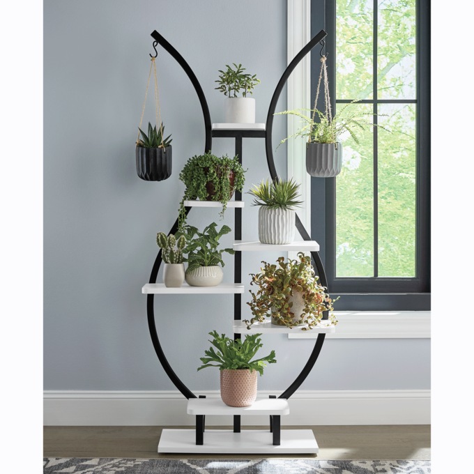 Mia Tall Tiered Plant Stand, , large