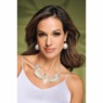 Swan Faux-Pearl and Crystal Necklace & Earring Set, Goldtone, large