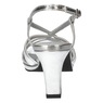 Easy Street Metallic Valorie Sandal, Silver Crinkled, large