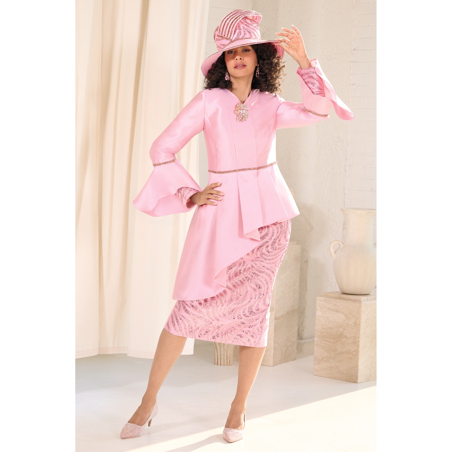 Rosalinda Skirt Suit and Hat | Midnight Velvet