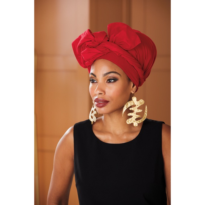Everyday Diva Headwrap, Red, large