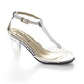 The Marnie Sandal with Rhinestone Strap and 2.5” Clear Acrylic Heel, Gold, large