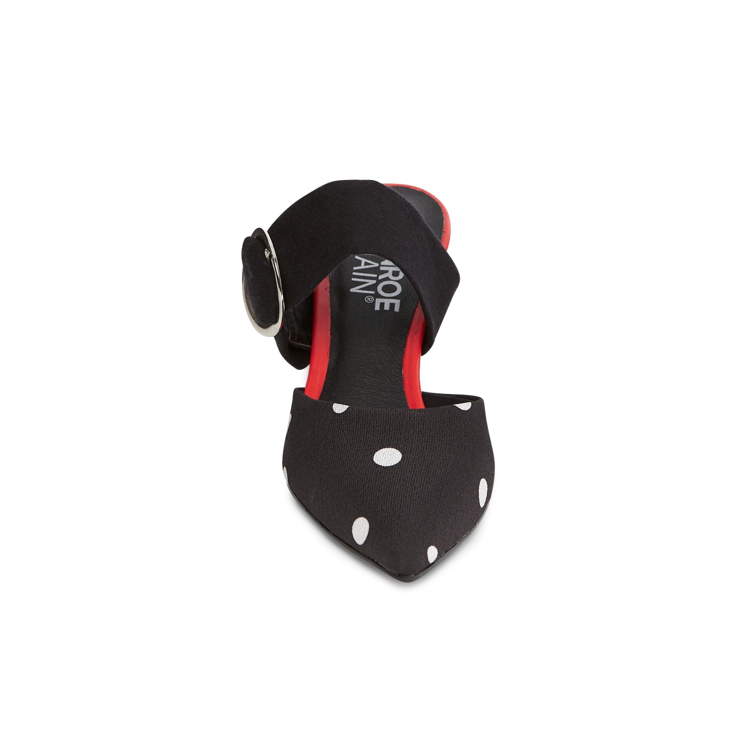 Monroe And Main Polka Dot Mule Midnight Velvet