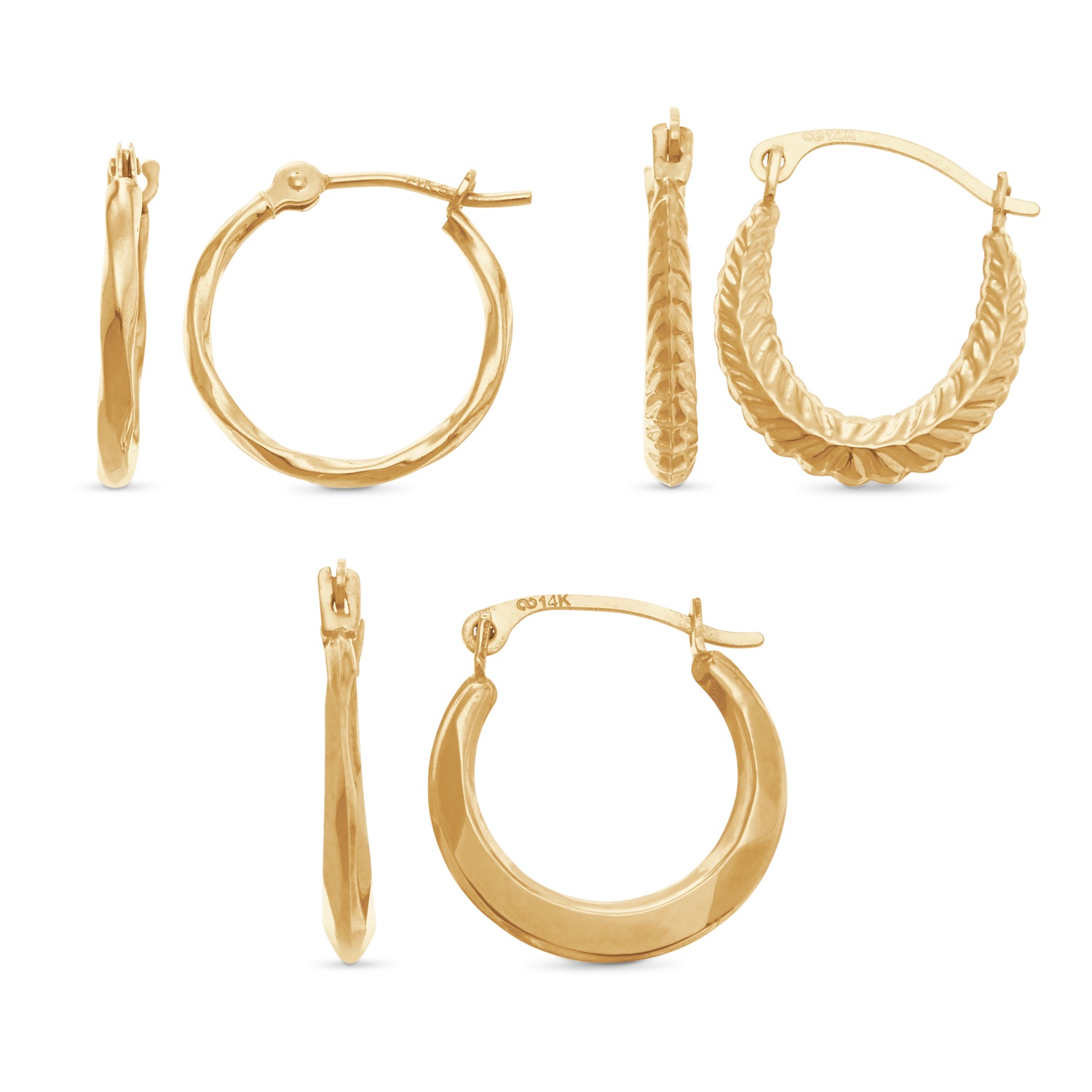 Gold hoop set Clearance