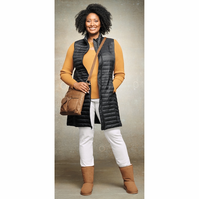 Olly Packable Vest, , large