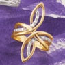Diamond Twist Ring, , large