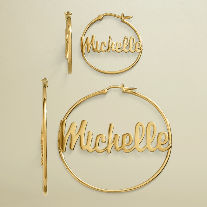 Small Name Hoops, , large