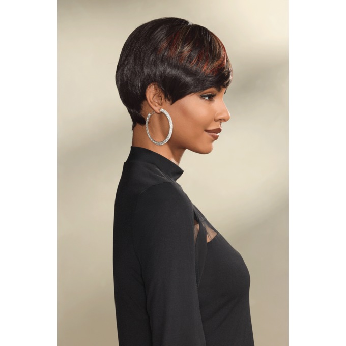 Chantel Wig, Black Burgundy Blonde, large