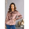 Yakina Woven Tunic with Cascading Bow, , large