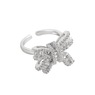 Coquette Crystal Bow Ring, , large