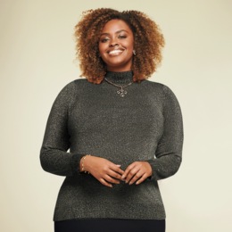 Becca Mock-Neck Sweater, , large