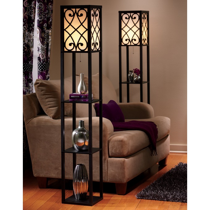 Eurico Floor Lamp With Shelves Midnight Velvet - Midnight Velvet Home Decor Eurico Floor Lamp With Shelves Midnight Velvet - Midnight Velvet Home Decor
