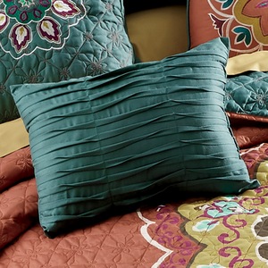 Taj Pleated Accent Pillow, , large