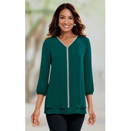 Frosted Trim Top, , large