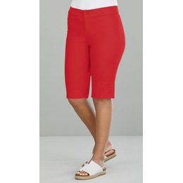 Button-Leg Bermuda Short, Red, large