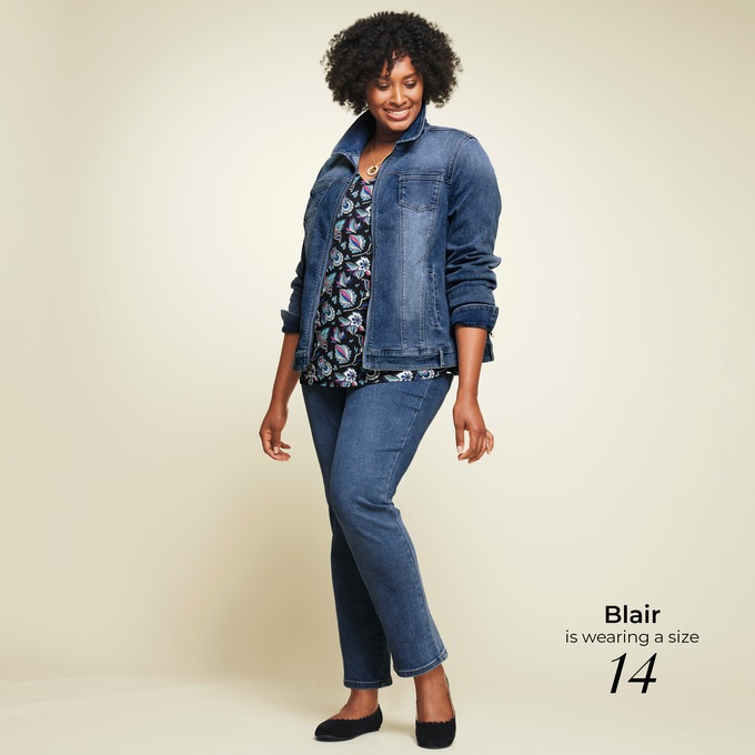 Denim Stretch Jacket, , large