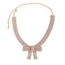 Coquette Crystal Bow Necklace, , large
