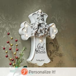 God Bless Family LED Cross, , large