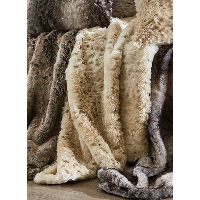 Faux-Fur Throw, , large